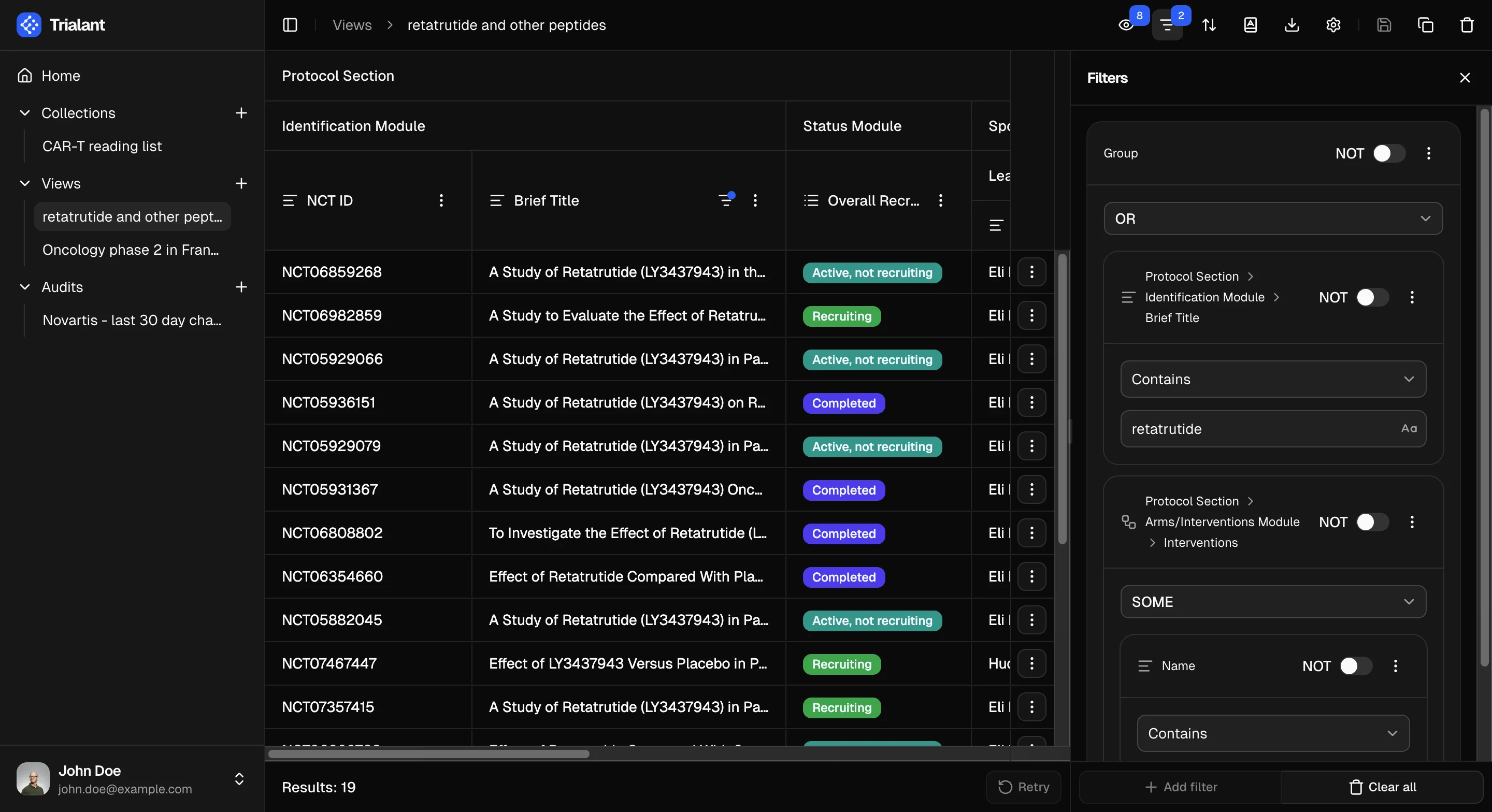 Views feature screenshot