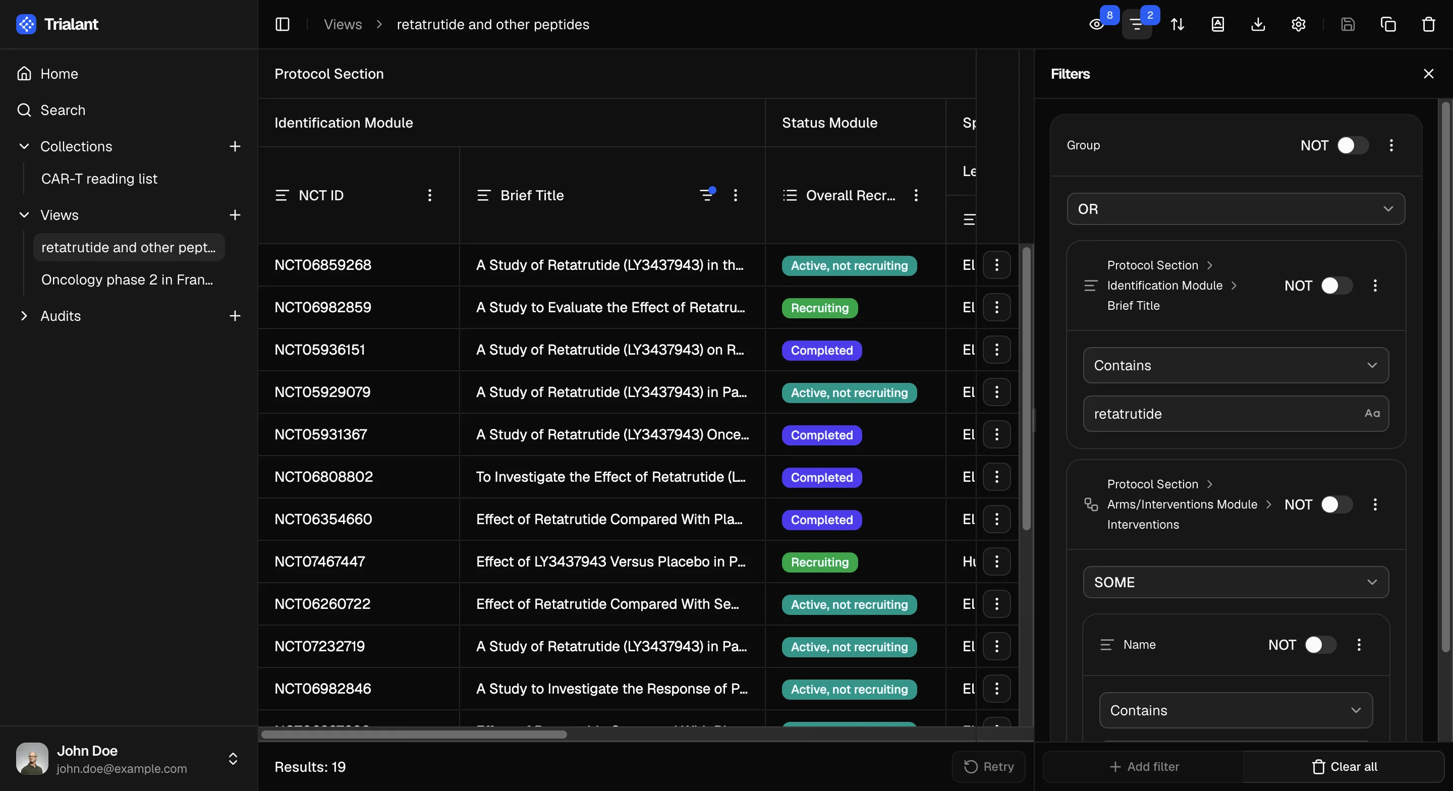 Studies feature screenshot