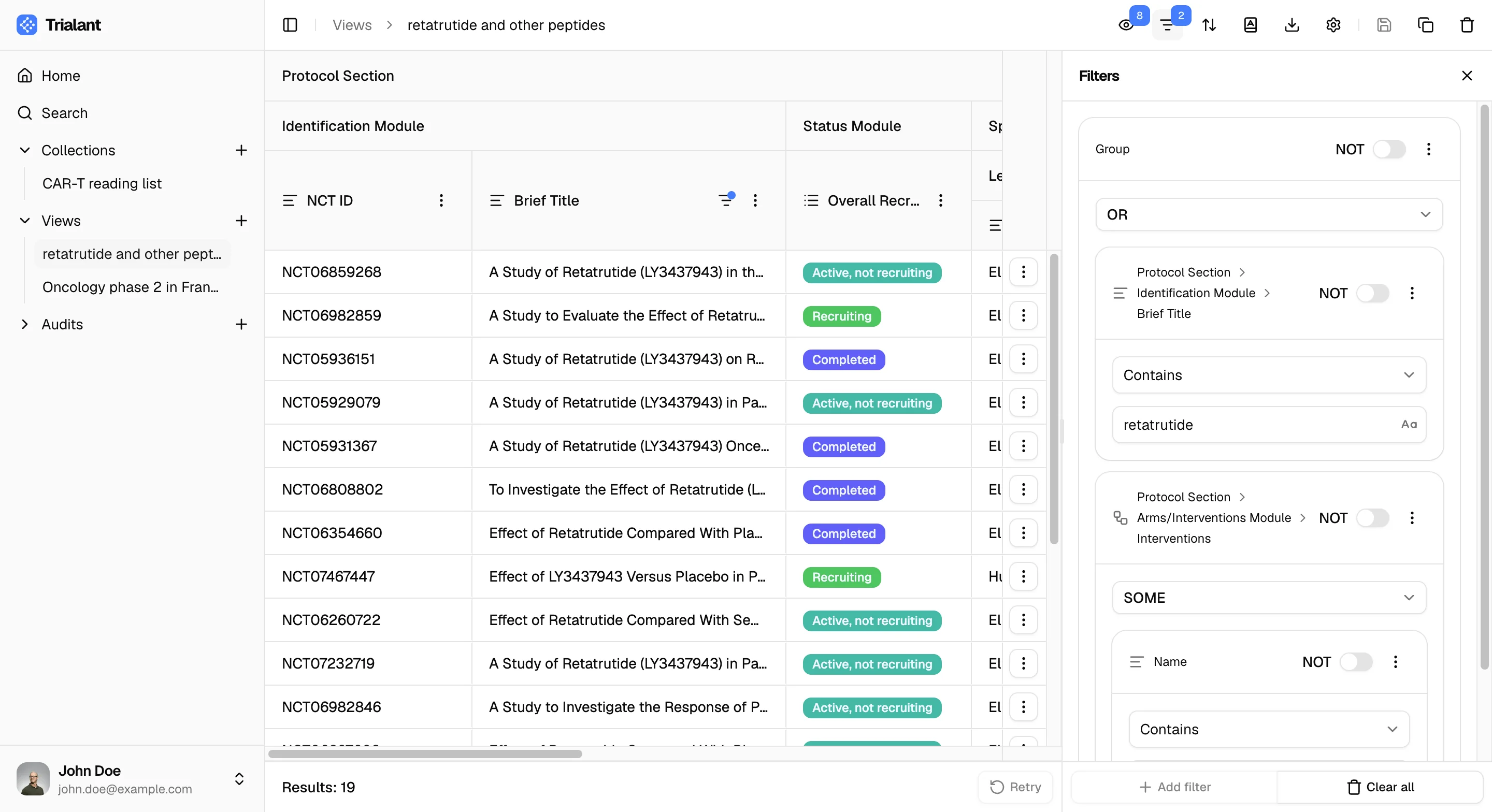 Studies feature screenshot
